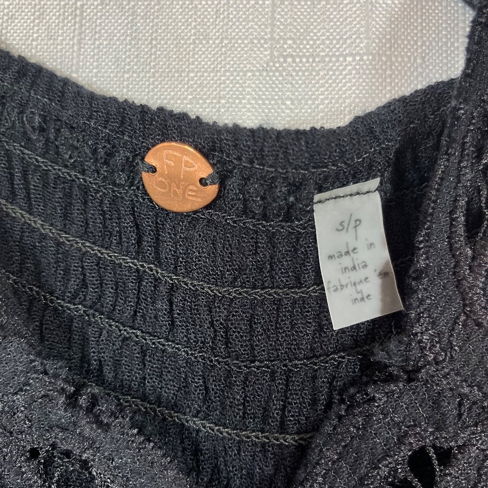 NWT Free People Adella Mini Slip Dress, Black, Size Small - Picture 9 of 14